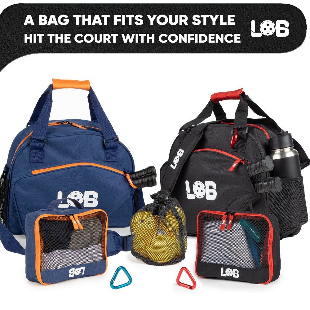 LOB Pickleball Bag - Lightweight Tote Carry Bag for men and women, Fits 2 Paddle - Picture 8 of 16